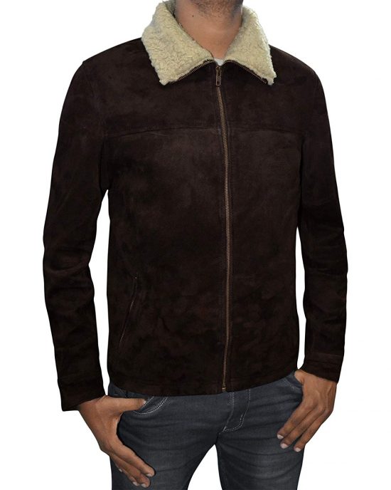 The Walking Dead Rick Grimes Brown Suede Leather Jacket