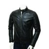 Evren Sheepskin Men's Black Leather Jacket