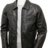 mens black leather jackets