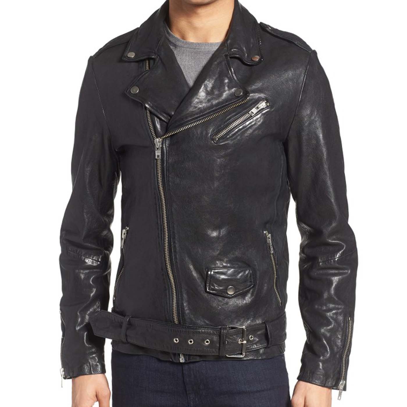Leather Biker Jacket For Mens 4.