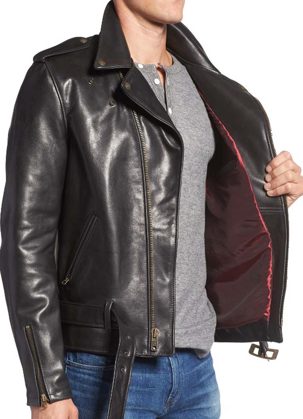 Leather Moto Jacket For Men 1.