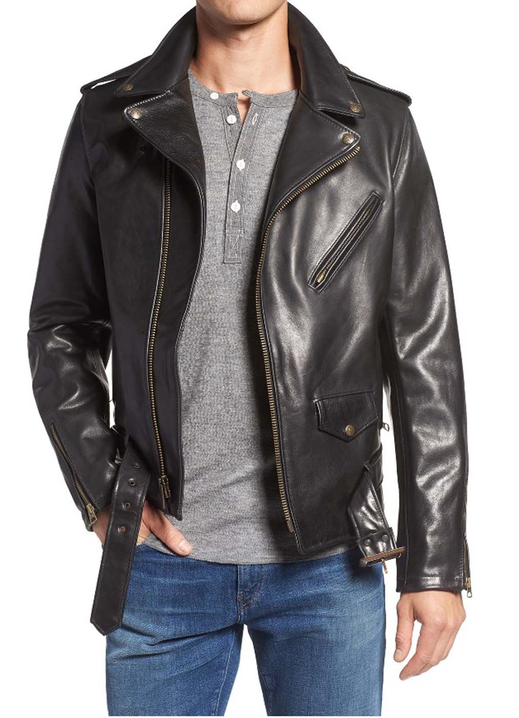 Leather Moto Jacket For Men 2.
