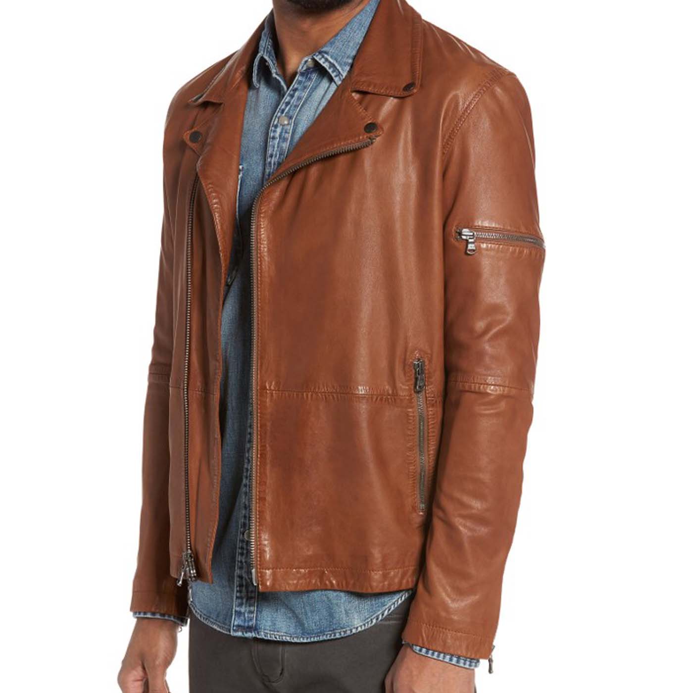 Leather Moto Jacket..