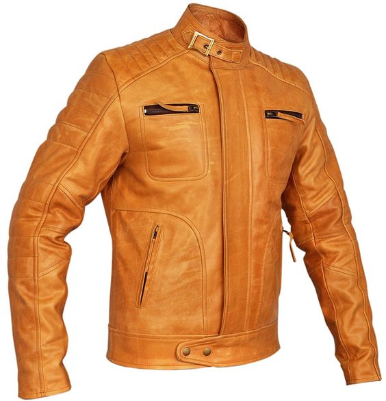 Mens Tan Weybridge Leather Jacket In USA, UK, Canada, Germany, France ...