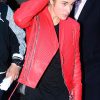 Justin Bieber Red Leather Jacket