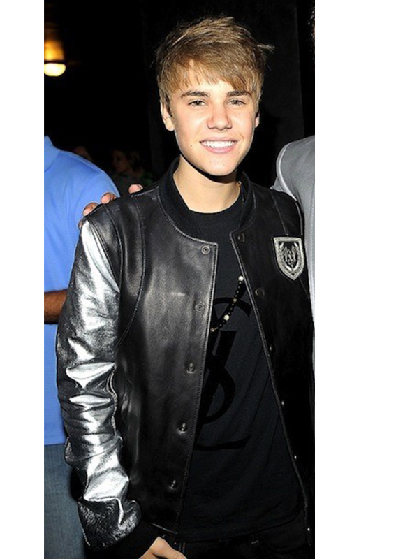 Singer Justin Bieber Balmain Silver Sleeve Jacket In USA, UK, Canada, Australia, France, Greece, Alaska, New York, Los Angeles, Houston, Philadelphia, Phoenix, San Antonio, San Diego, Dallas, San Jose,