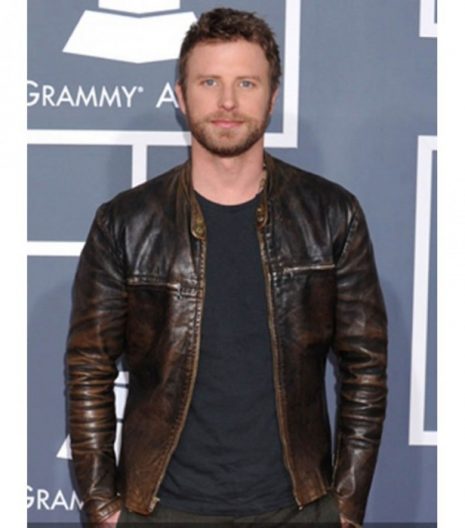Dierks Bentley Grammy Awards Distressed Brown Leather Jacket