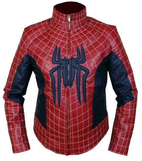 The Amazing Spider Man 2 Red Leather Jacket
