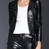 Faux Rivet Leather Jacket For Men