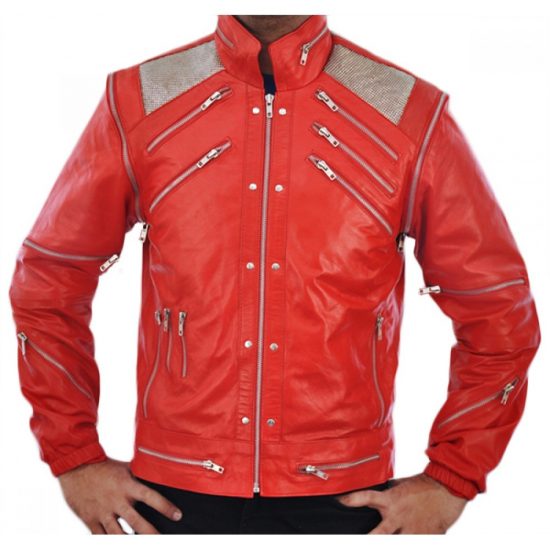 Michael Jackson Beat-IT Vintage Stylish Leather Jacket