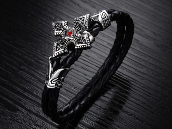Genuine Leather Darts Bracelets Men Jewelry Leather Bracelet