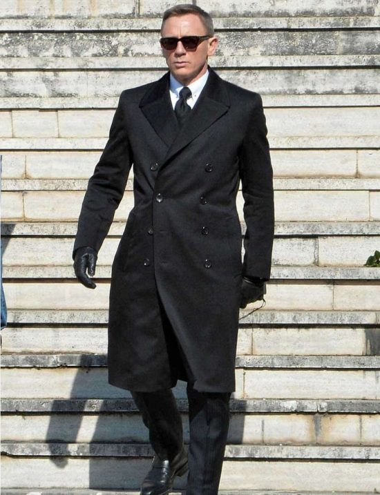 Daniel Craig James Bond Spectre Double Breasted Coat