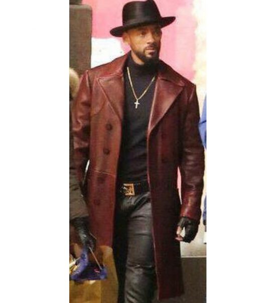 Suicide Squad Will Smith (Deadshot) Trench Leather Coat
