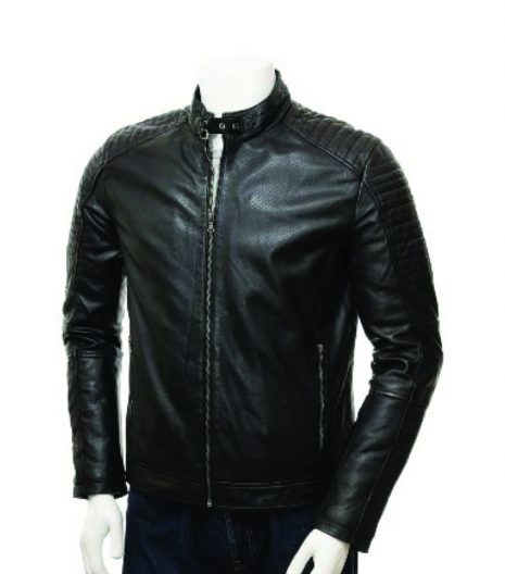 Evren Sheepskin Men's Black Leather Jacket