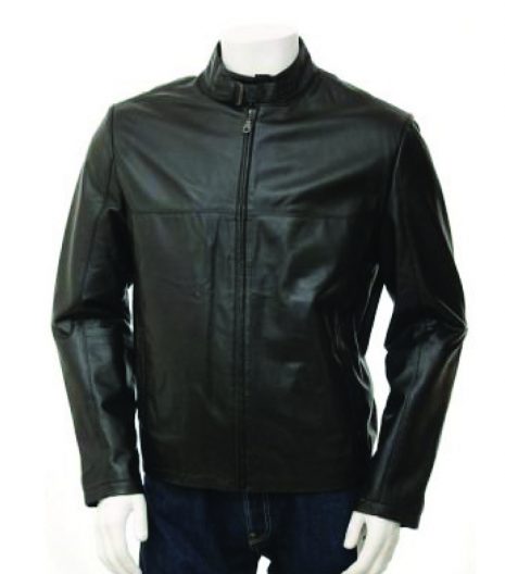 Elite Gudzen Men's Black Leather Jacket
