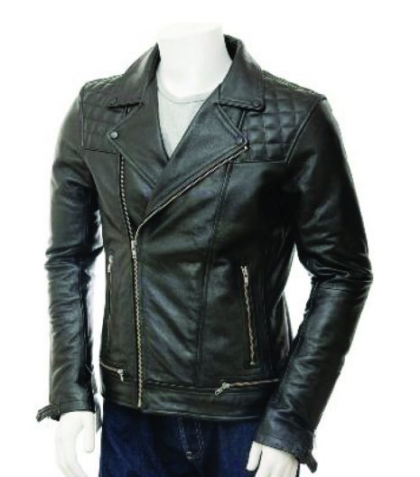 Soft Sheepskin Slim Black Leather Jacket