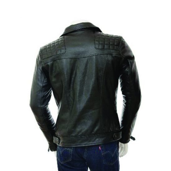 Soft Sheepskin Slim Black Leather Jacket