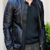Matt Bomer ‘White Collar” Fitted Leather Jacket