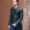 Matt Bomer ‘White Collar” Fitted Leather Jacket