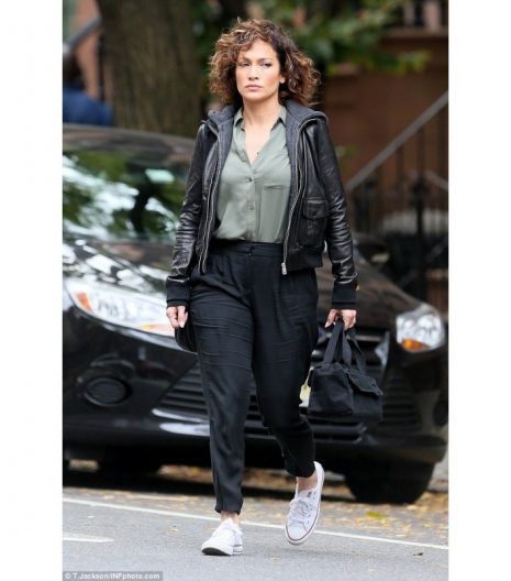 Shades Of Blue Jennifer Lopez Hooded Jacket