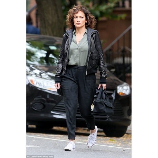 Shades Of Blue Jennifer Lopez Hooded Jacket