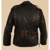 Heavy Duty Black Distressed Brando Jacket Motorcycle Leather Jackets