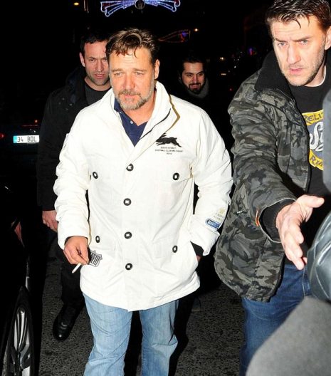 Russell Crowe spotted in Turkey wearing a limited edition Rabbitohs jacket