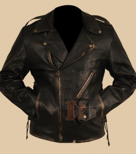 Heavy Duty Brando Motorcycle Leather Jacket