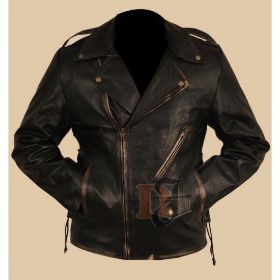 Heavy Duty Brando Motorcycle Leather Jacket