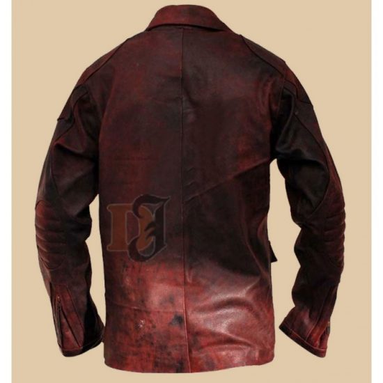 Distressed Leather Coat