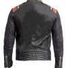 Vintage Cafe Racer Biker Leather Jacket
