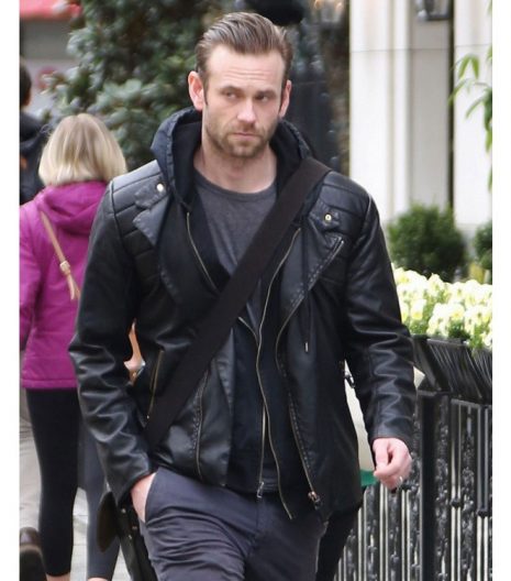 Fifty Shades Darker Eric Johnson Leather Jacket with Hoodie