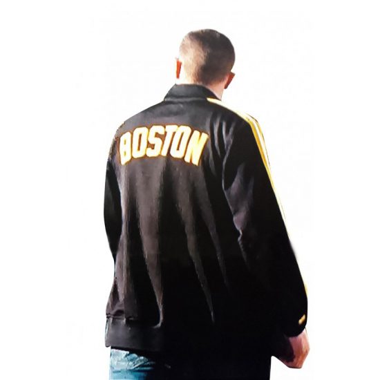 Ben Affleck The Town Doug MacRay Boston Bruins Bomber Black Cotton Jacket