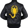 Driver Ryan Gosling Black Rider Drive Scorpion Biker Cordura Jacket
