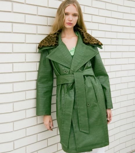 Jessica Woodley Green Coat