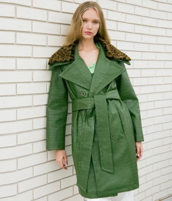 Jessica Woodley Green Coat