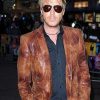 Kingsman 3 Cast Rhys Ifans Leather Jacket