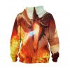 Abstract Volcano Dragon Hoodie – 3D Printed Pullover Hoodie