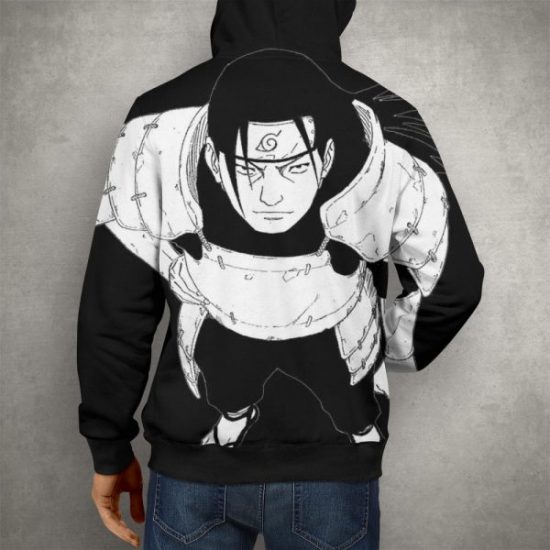 Anime Naruto Hashirama Senju Hoodie – 3D Printed Pullover Hoodie