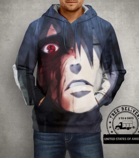 Anime Naruto Uchiha Obito Hoodie – 3D Printed Pullover Hoodie