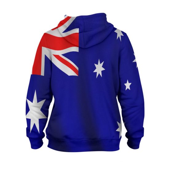 Australia Blue Hoodie – 3D Printed Pullover Hoodie