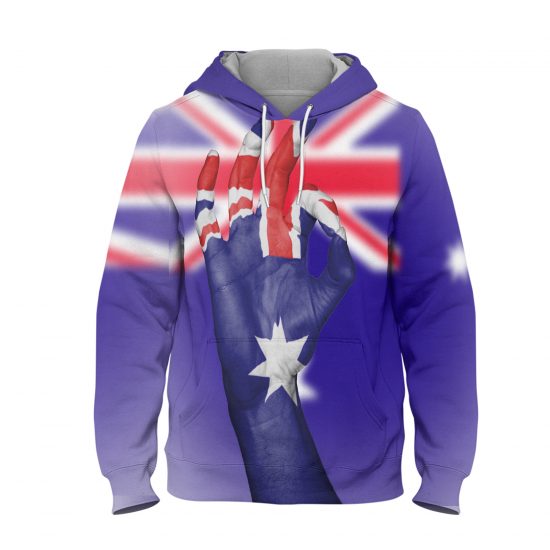 Australia Fantastic Sign Flag – 3D Printed Pullover Hoodie
