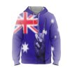 Australia Flag Peace- 3D Printed Pullover Hoodie