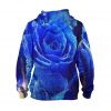 Blue Flower – 3D Printed Pullover Hoodie