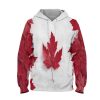 Canada Flag Read leave Hoodie – 3D Printed Pullover Hoodie