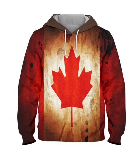 Canada Flag leave Hoodie – 3D Printed Pullover Hoodie