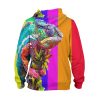 Color Lizard Hoodie – 3D Printed Pullover Hoodie