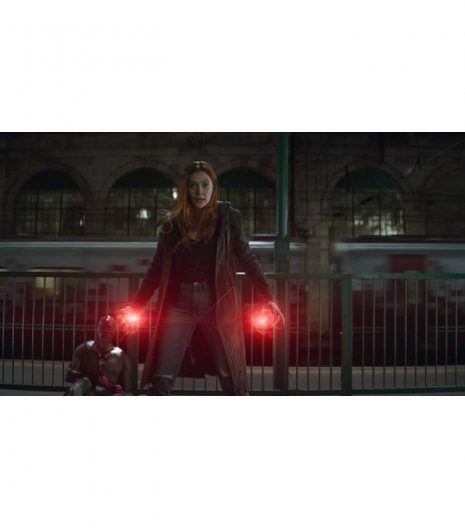 Doctor Strange Elizabeth Olsen Leather Jacket 2021