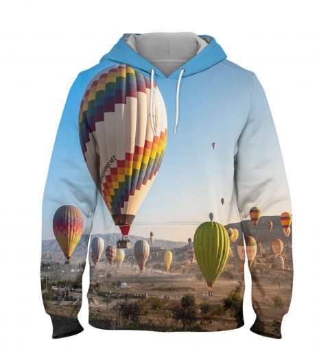 Hot Air Balloons – 3D Printed Pullover Hoodie