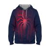 Spider Man 3d Logo Hoodie – 3D Printed Pullover Hoodie